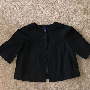 Black and White short button up